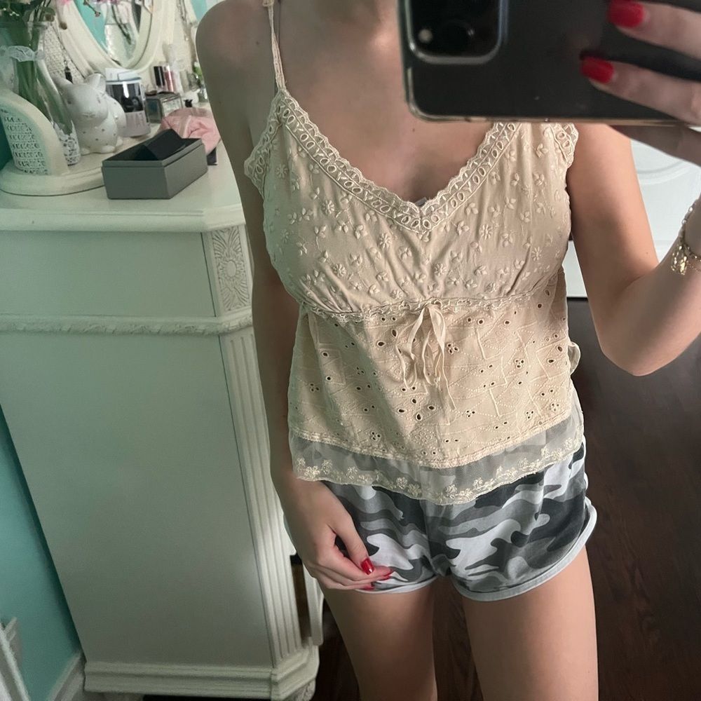 Beige tank